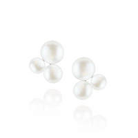 Triple Pearl Studs