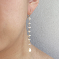 Long Petite Keshi Earrings