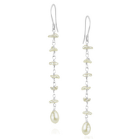 Long Petite Keshi Earrings