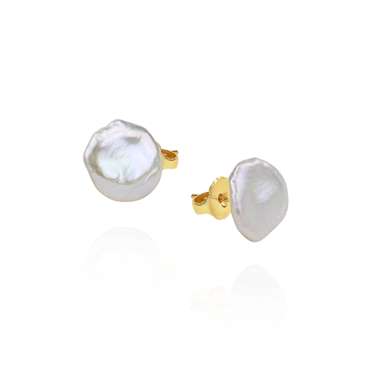 Keshi Pearl Stud Earrings