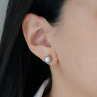Round Pearl Studs
