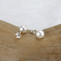 Round Pearl Studs