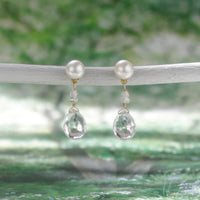 Rock Crystal Drop Earrings