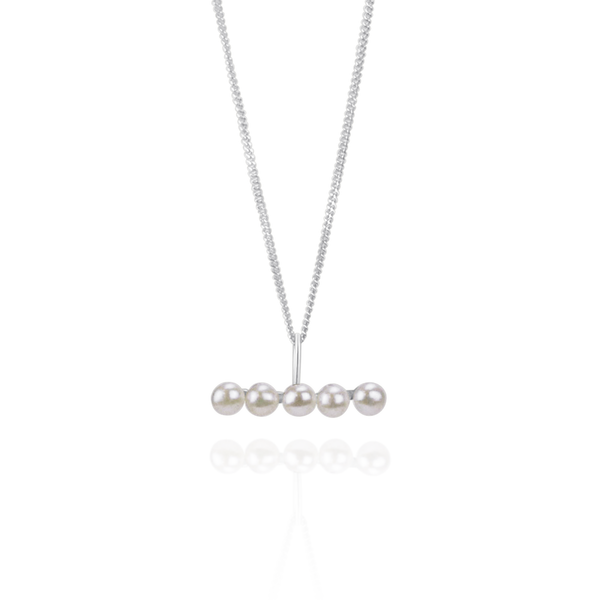 Pearl Bar Pendant Necklace