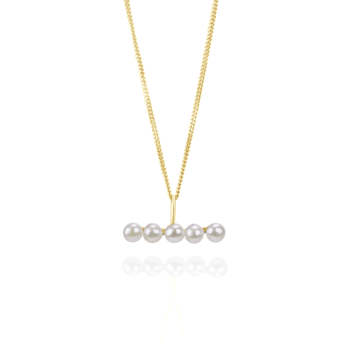 Pearl Bar Pendant Necklace