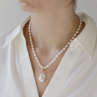 Baroque Pearl Pendant Charm