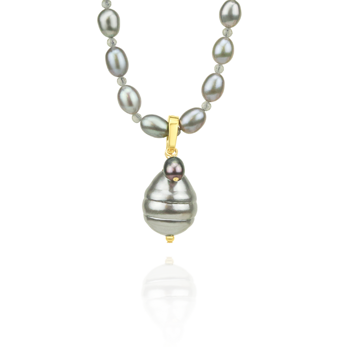 Faceted Bead & Pearl Necklace