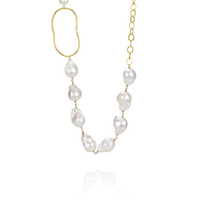 Baroque Pearl Statement Necklace