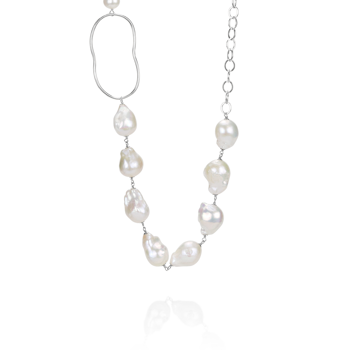 Baroque Pearl Statement Necklace