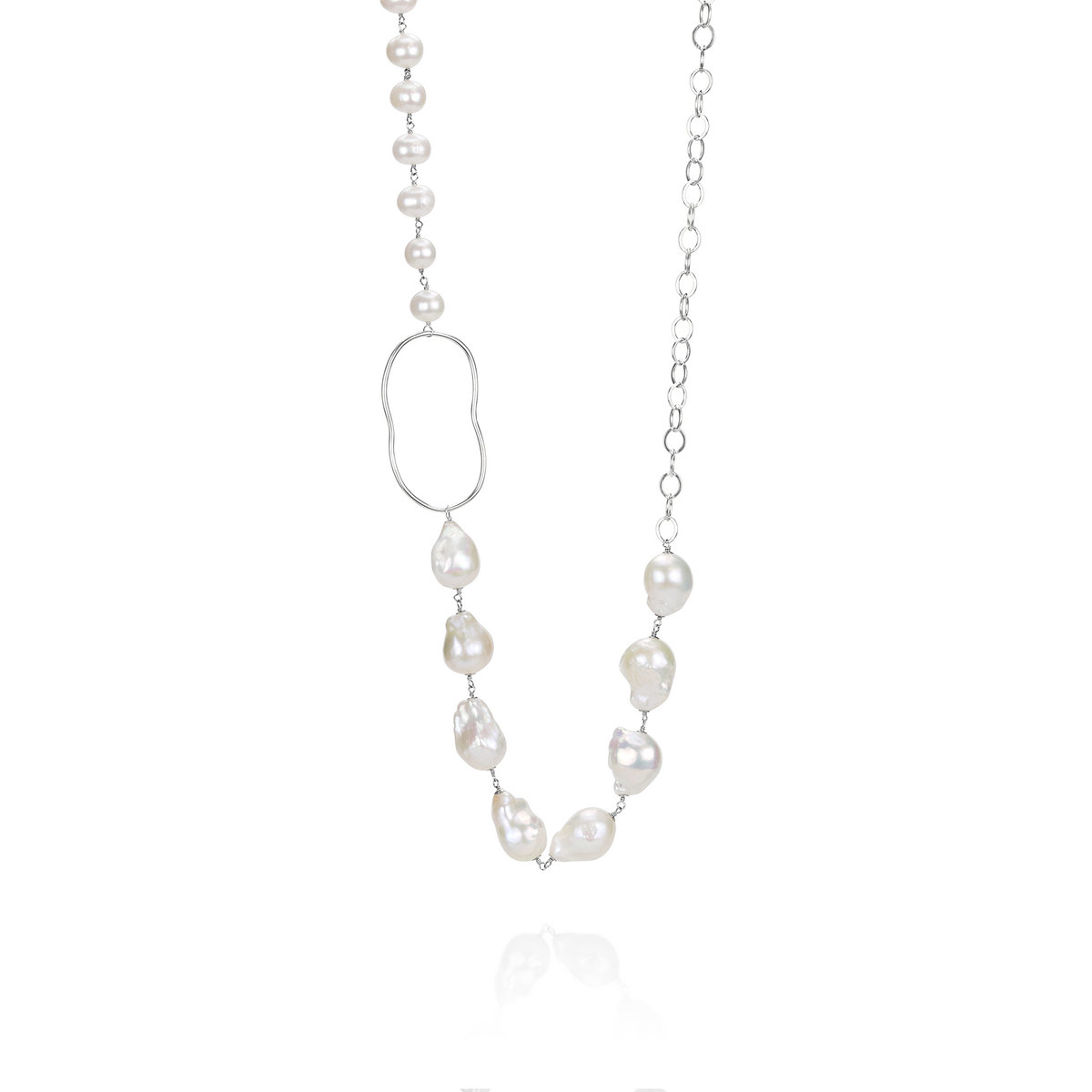 Baroque Pearl Statement Necklace