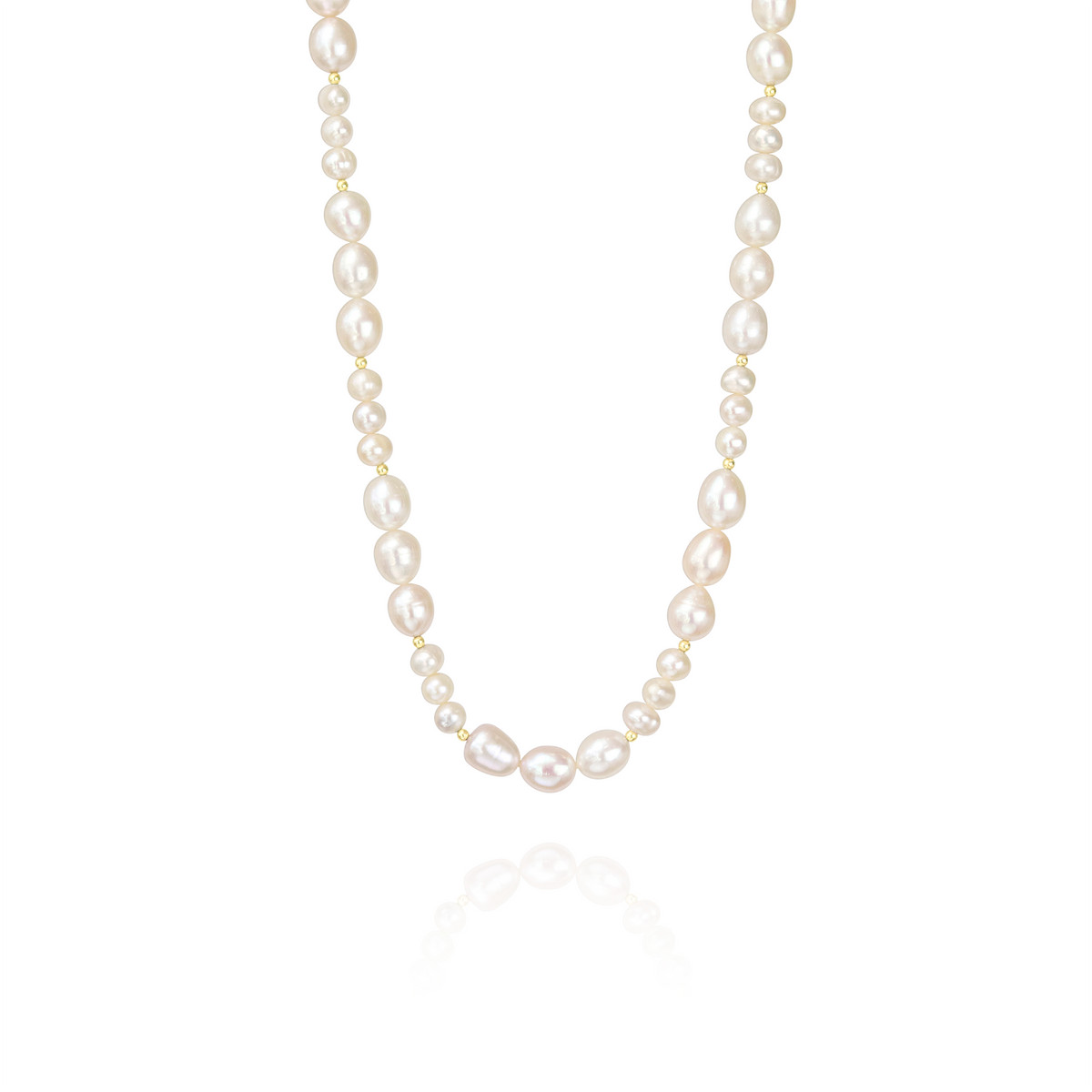 Alternating Pearl Necklace