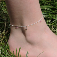 Beaded Briolette Anklet