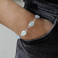 Aquamarine and Iolite Bracelet