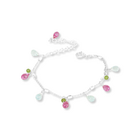 Faceted Satellite & Briolette Bracelet