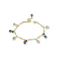 Faceted Satellite & Briolette Bracelet