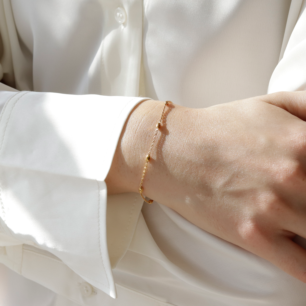 Faceted Satellite Bracelet