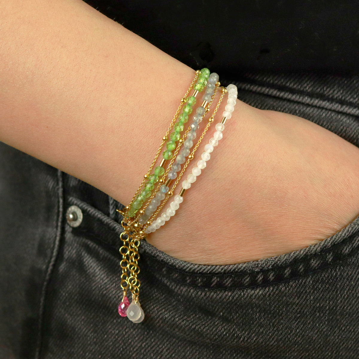 Satellite Chain & Beaded Bracelet
