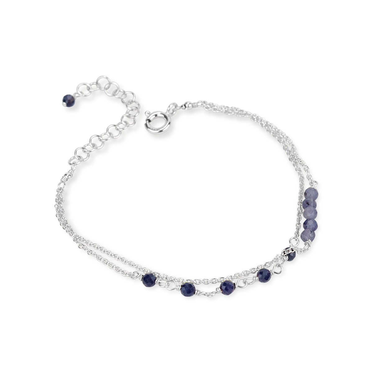 Beaded Double Chain Bracelet