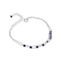 Beaded Double Chain Bracelet