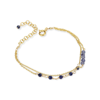 Beaded Double Chain Bracelet