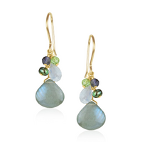 Labradorite Cluster Earrings