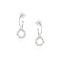 Small Textured Circle Hoops