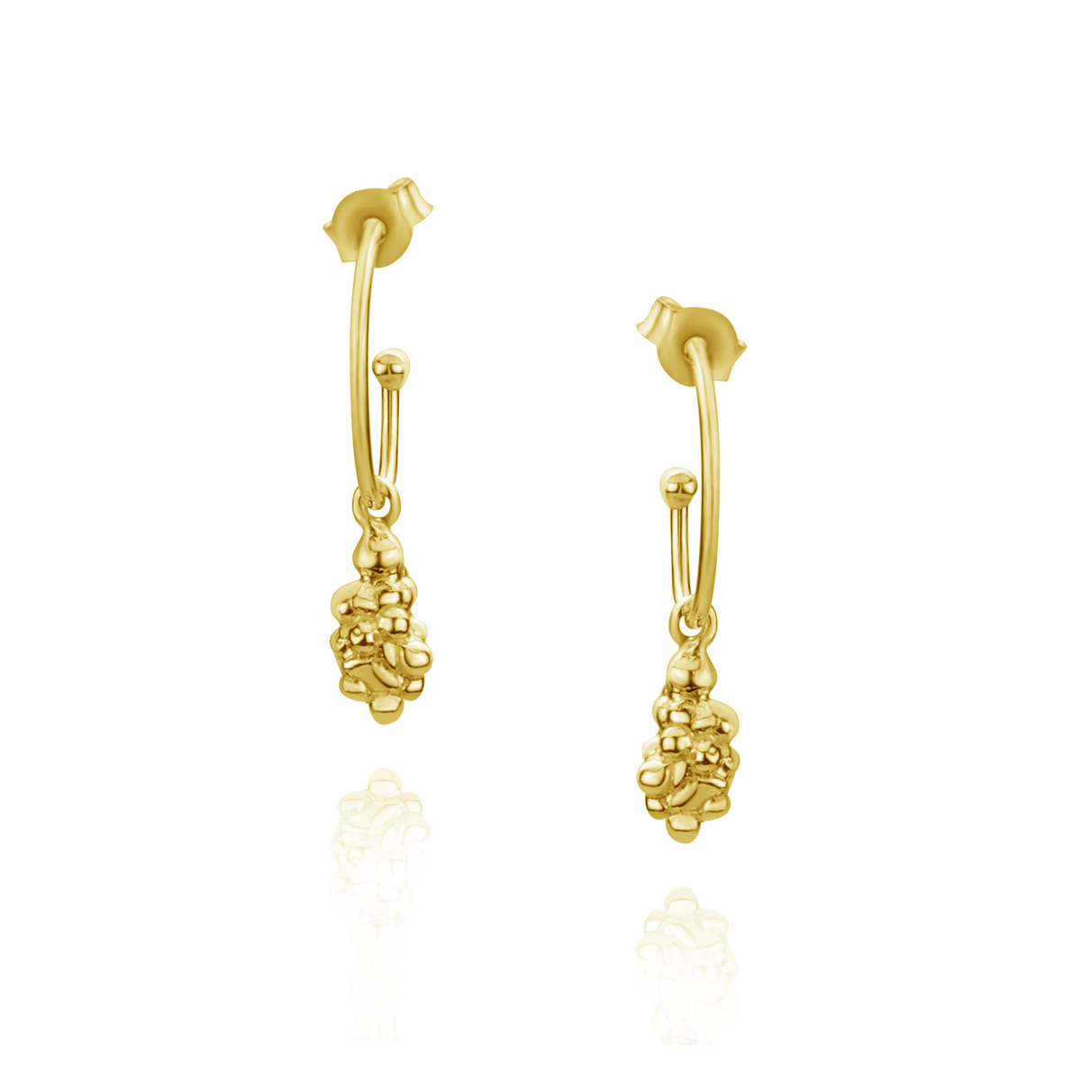 Small Cloud Oval Hoops