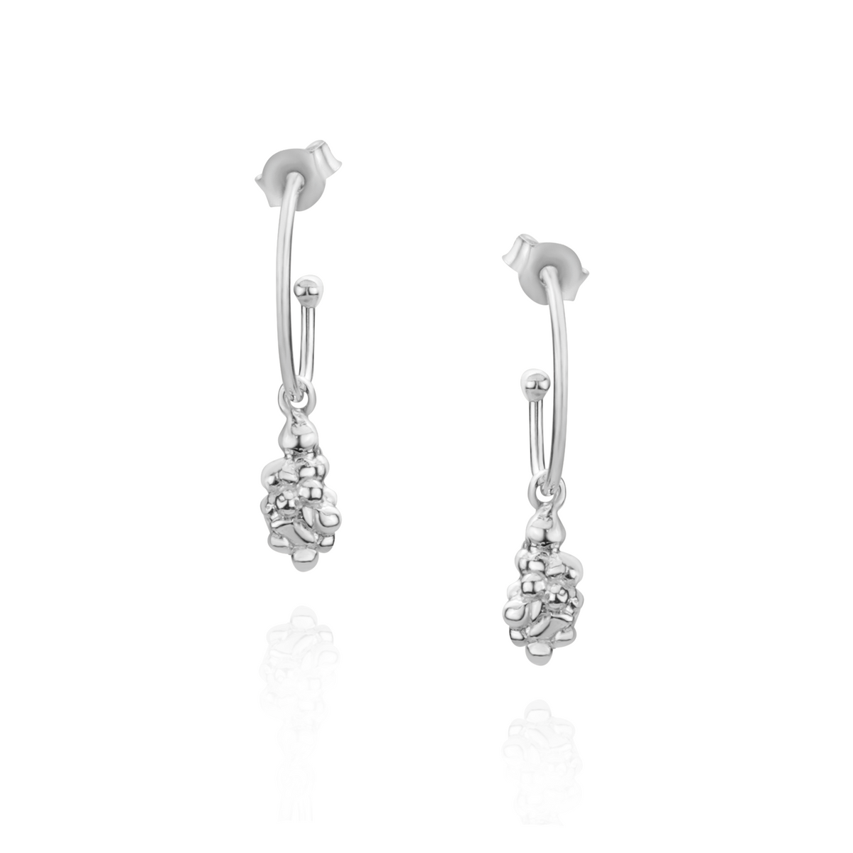 Small Cloud Oval Hoops