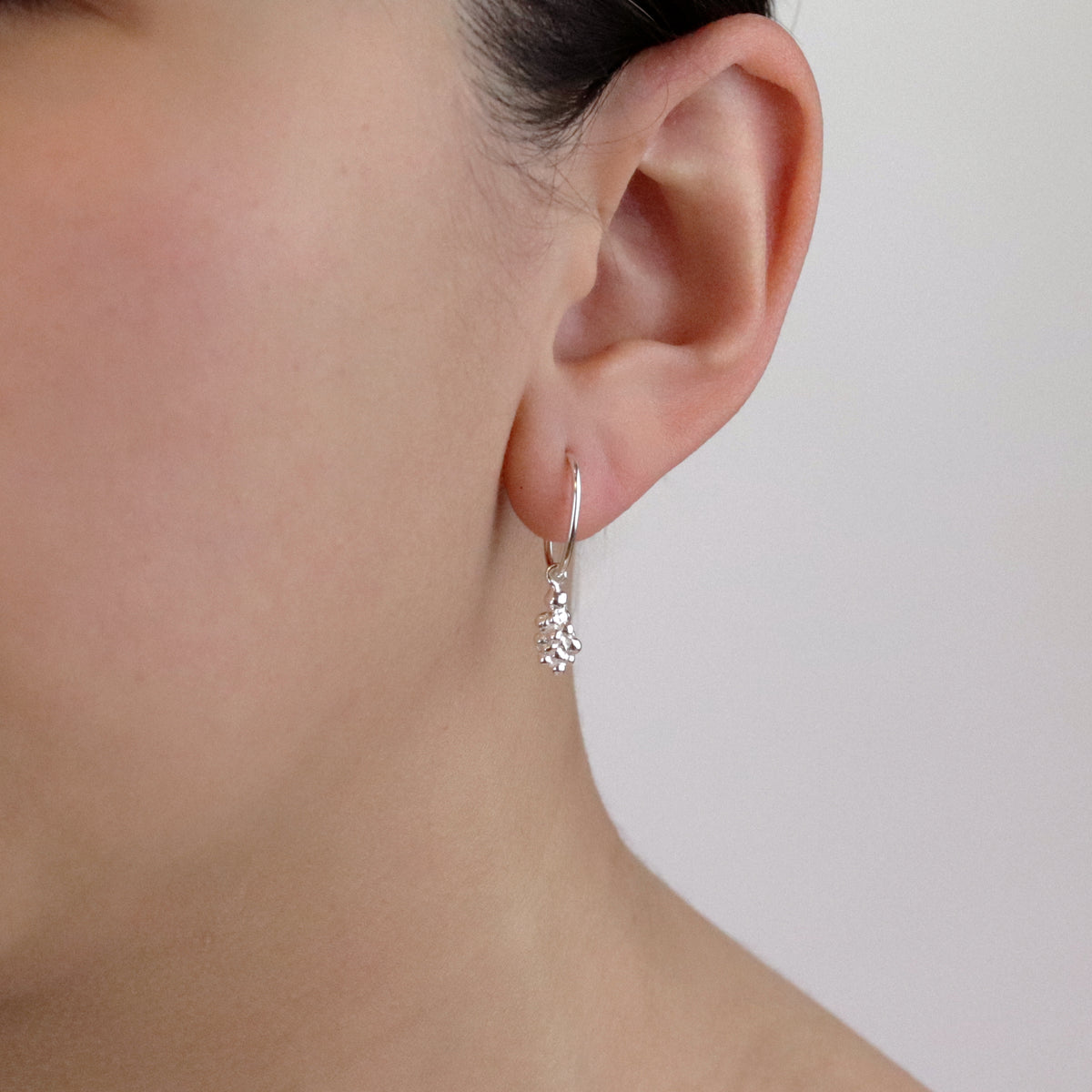 Small Cloud Oval Hoops