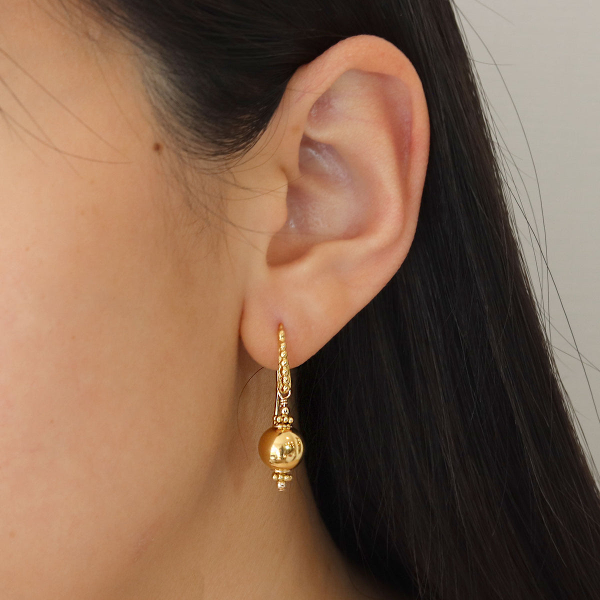 Ornate Fish Hook Earrings