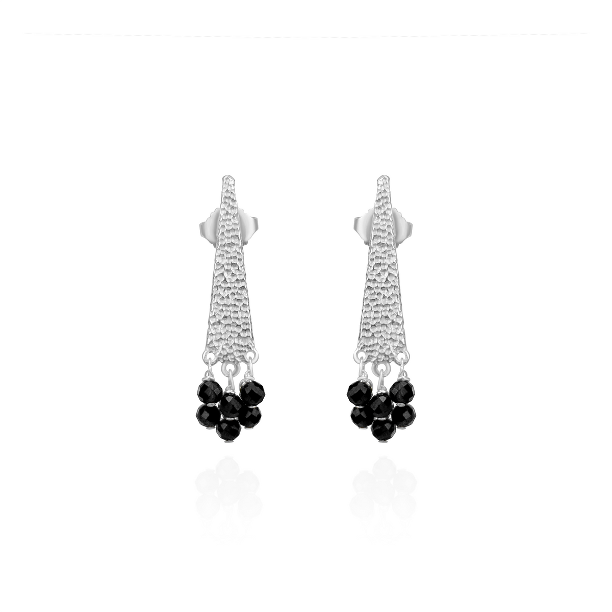 Textured Triangular Earrings