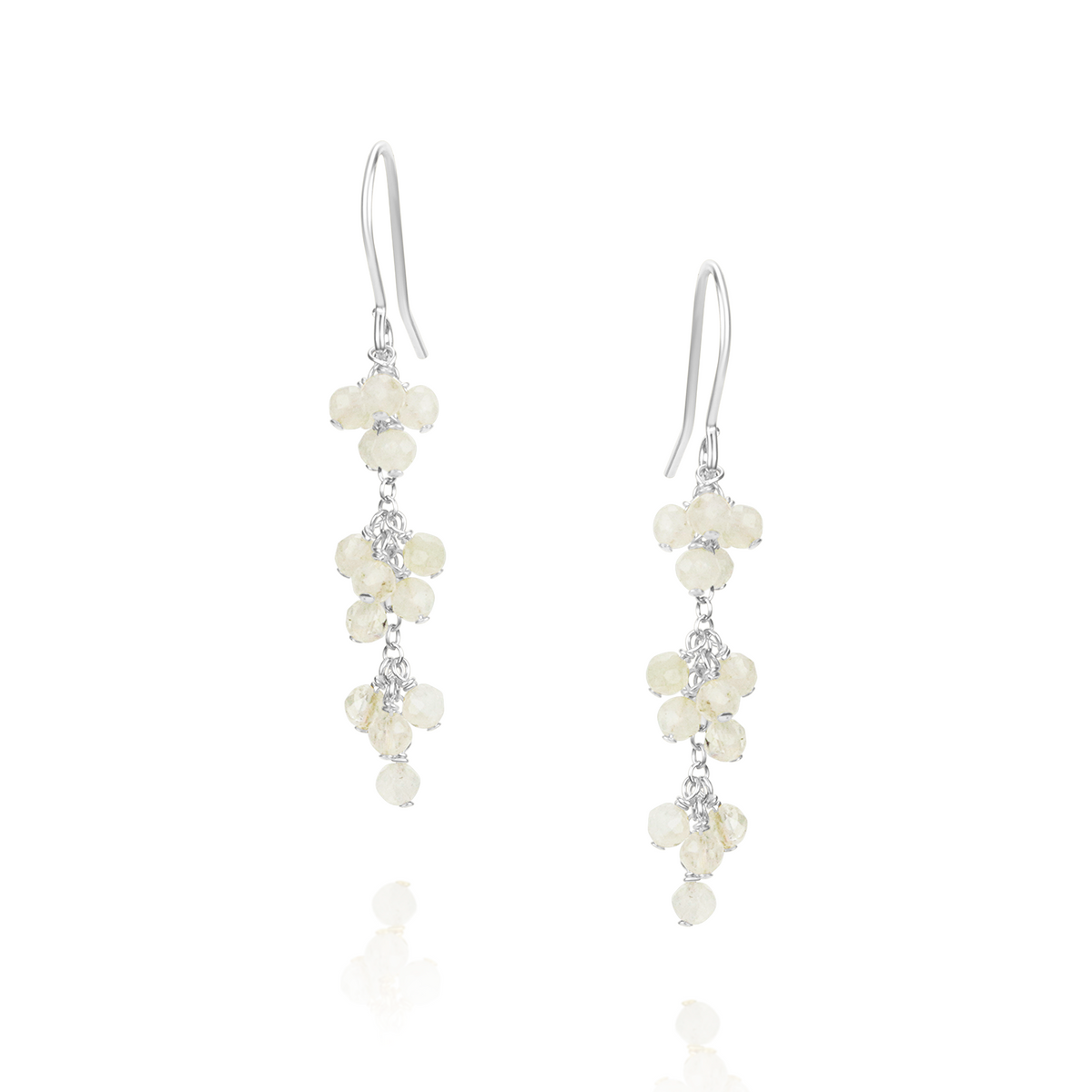 Long Grape Cluster Earrings