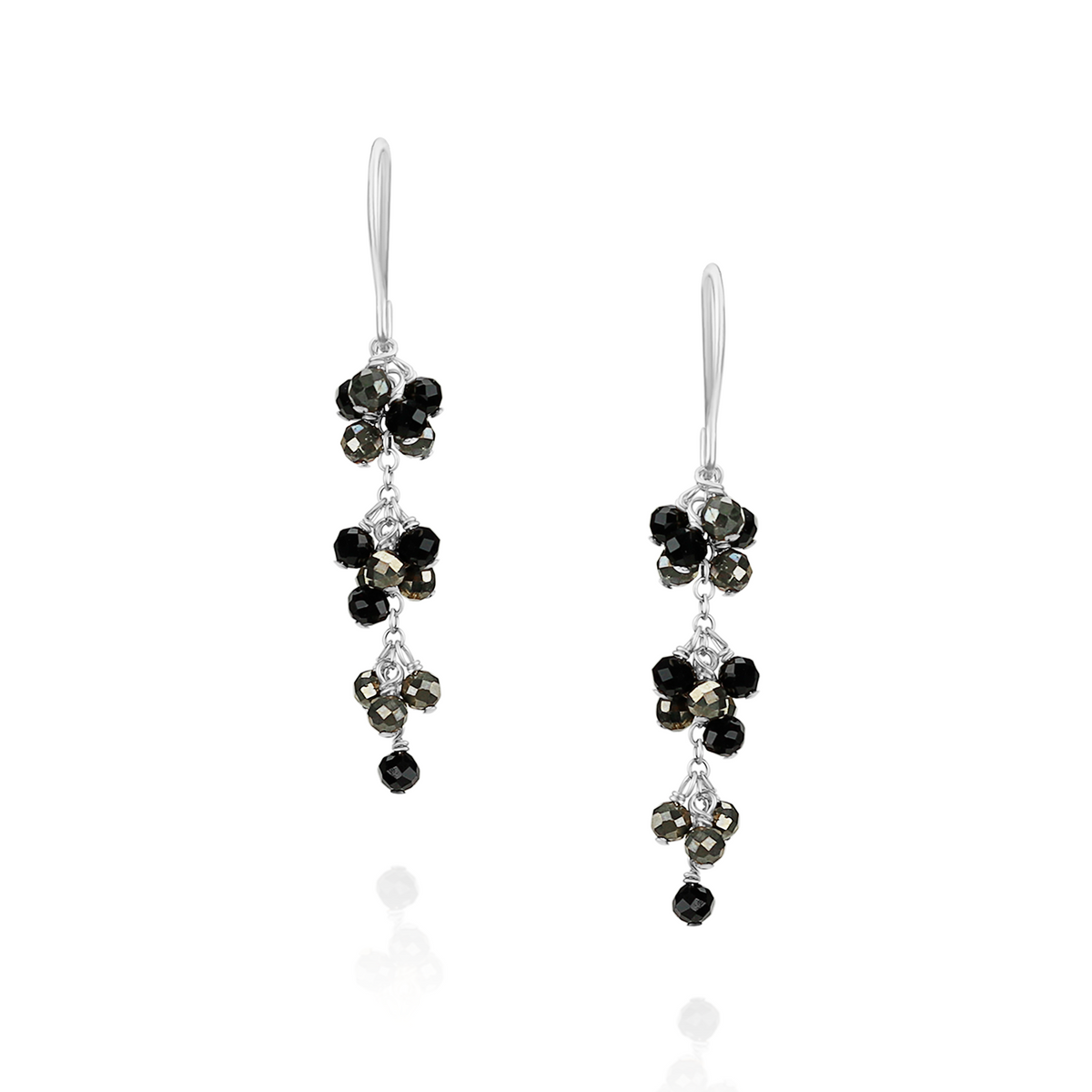 Long Grape Cluster Earrings