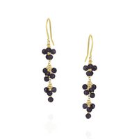 Long Grape Cluster Earrings