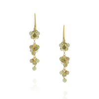 Long Grape Cluster Earrings