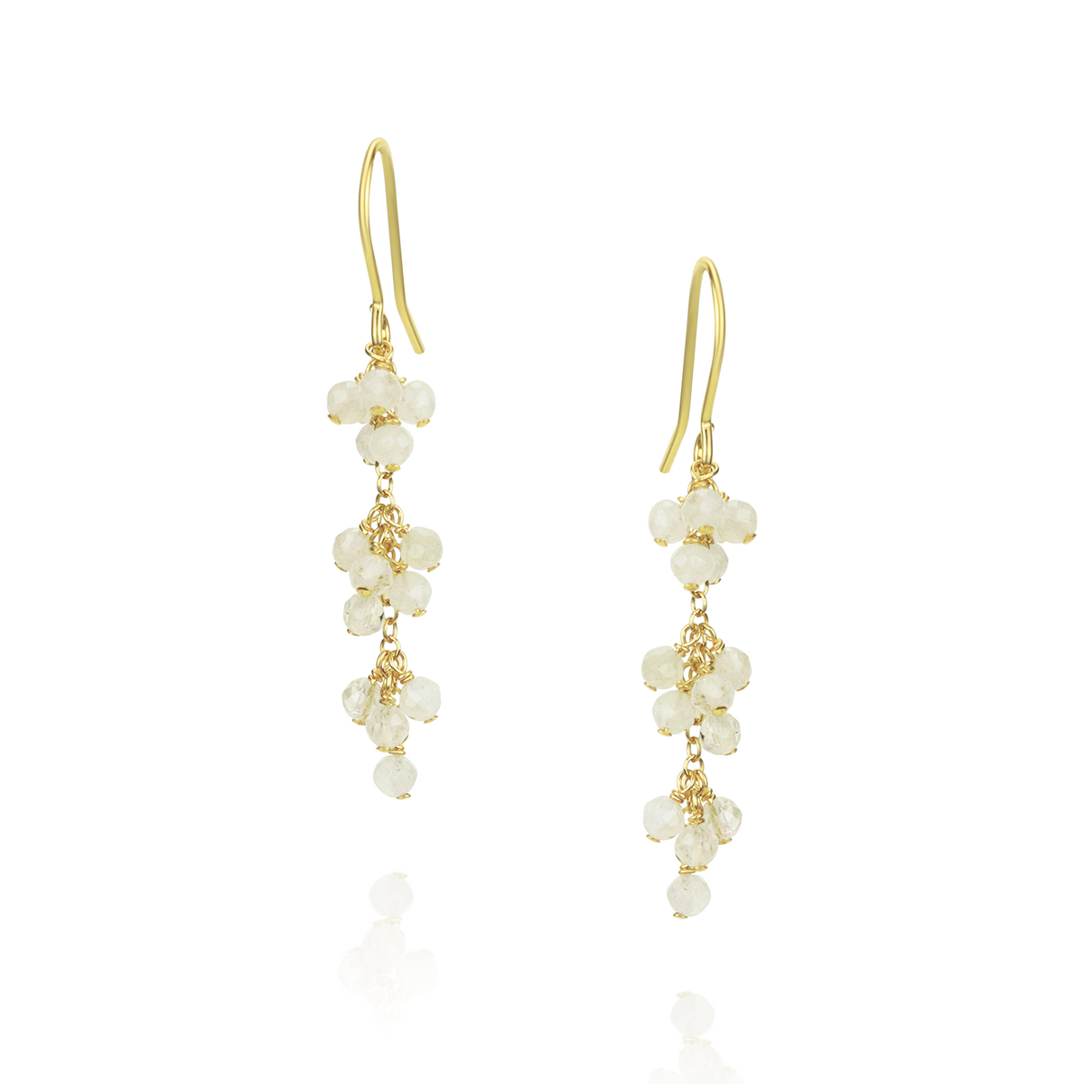 Long Grape Cluster Earrings