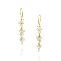 Long Grape Cluster Earrings