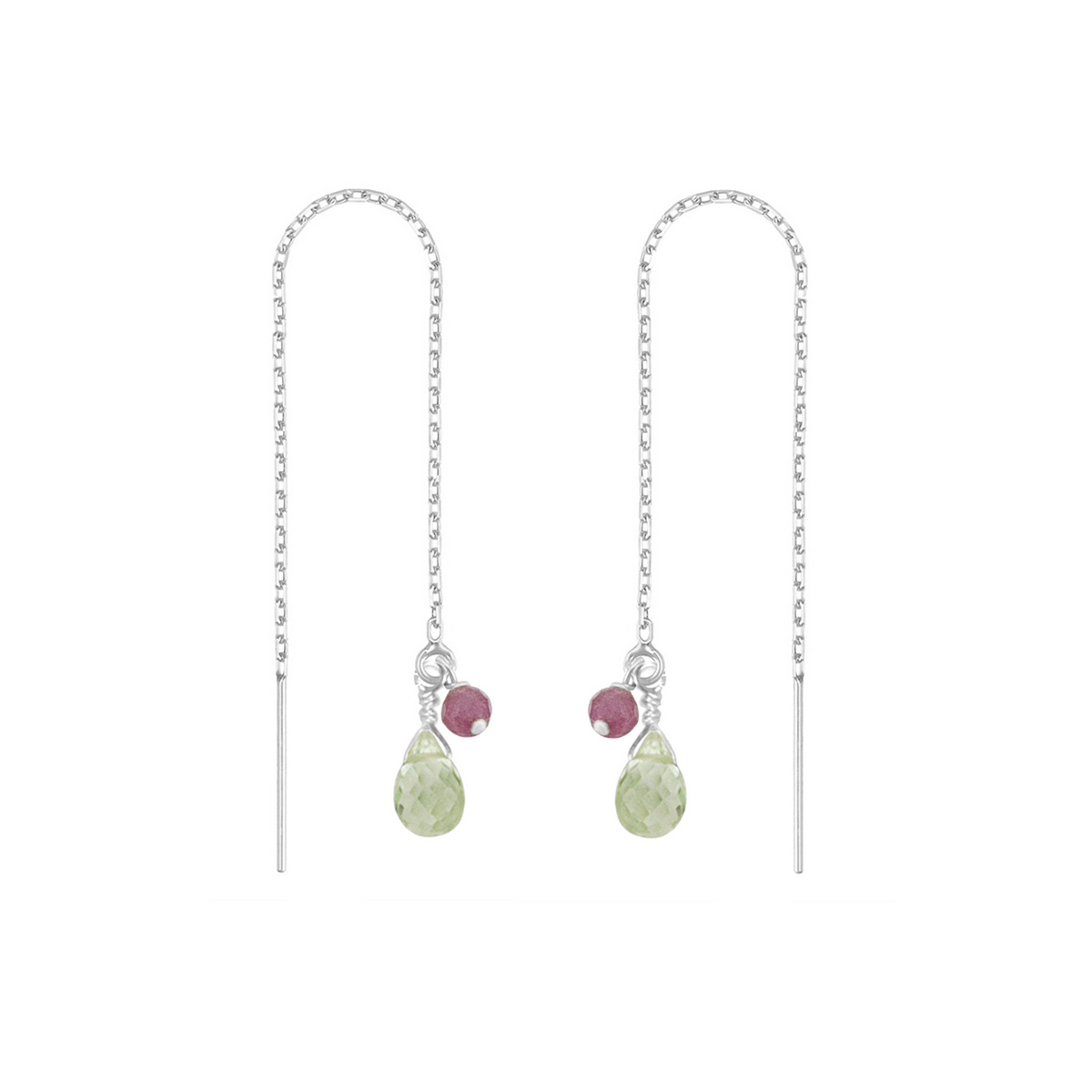 Briolette Threader Earrings