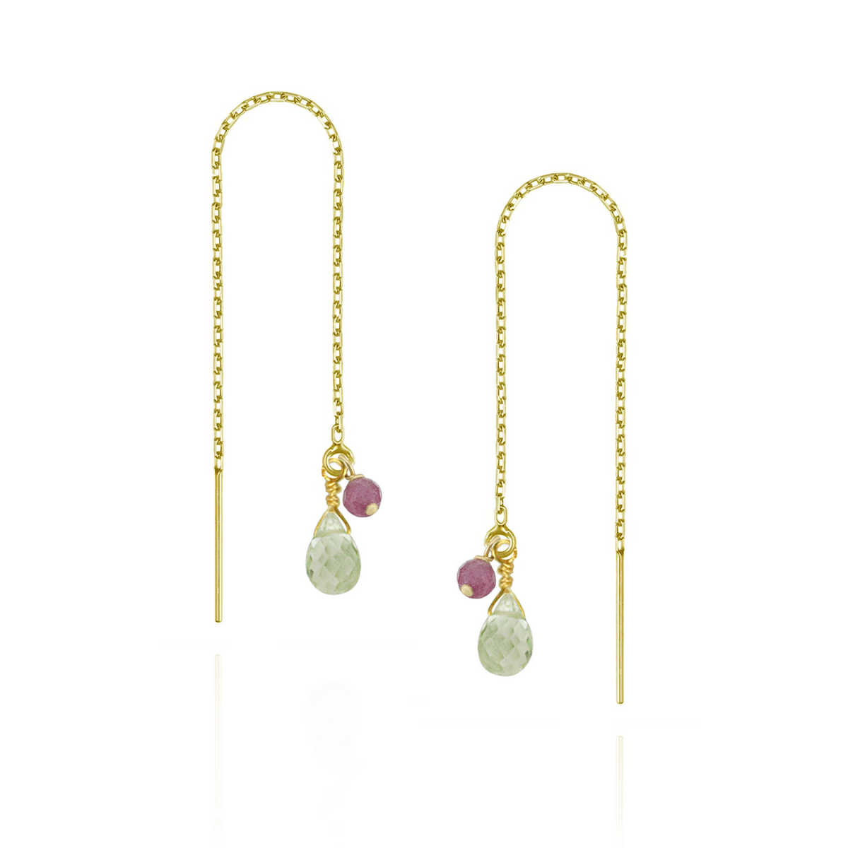 Briolette Threader Earrings