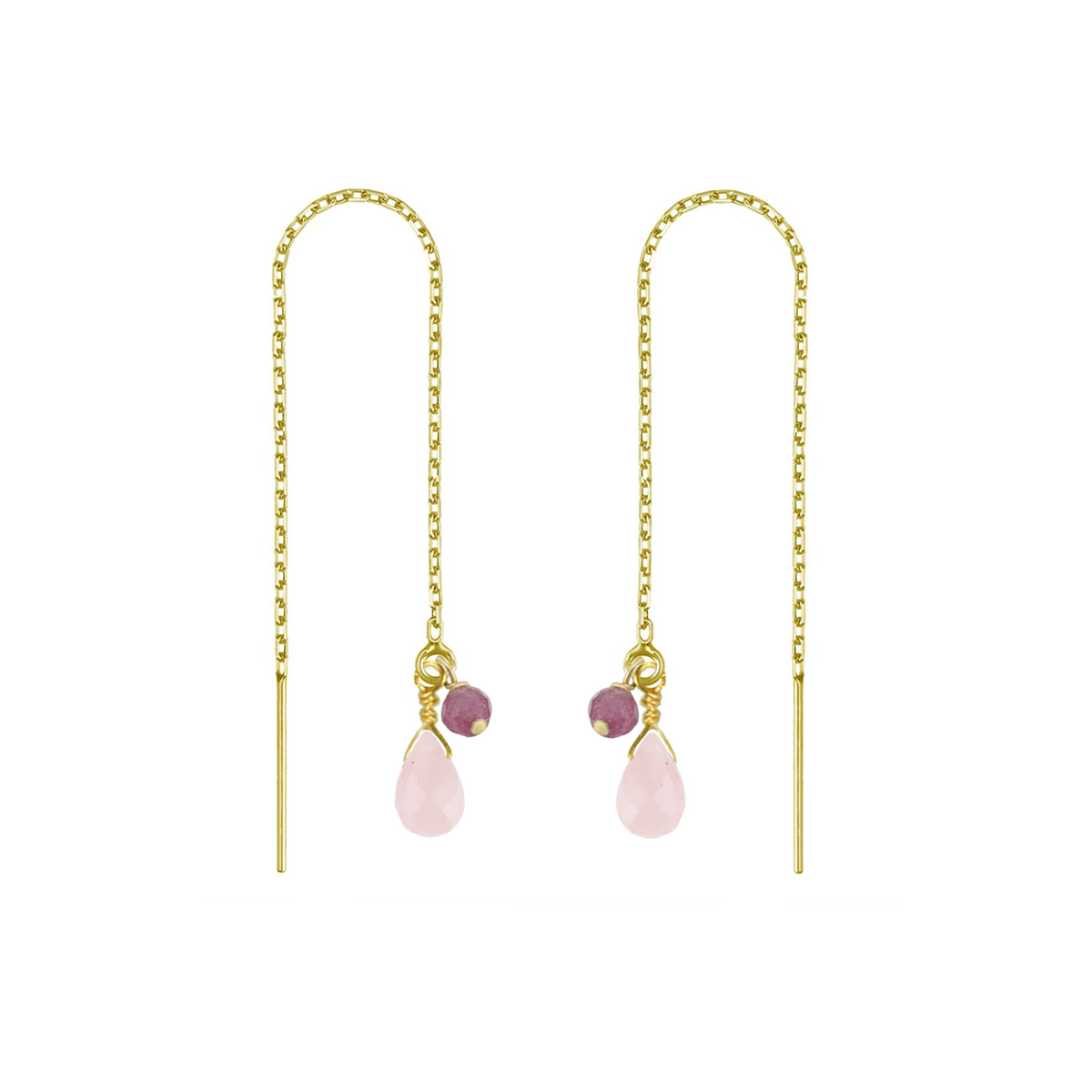 Briolette Threader Earrings