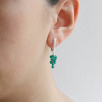 Grape Cluster Latch Back Earrings