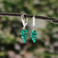 Grape Cluster Latch Back Earrings