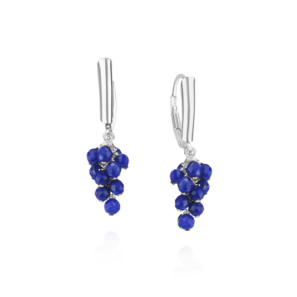 Grape Cluster Latch Back Earrings
