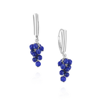 Grape Cluster Latch Back Earrings