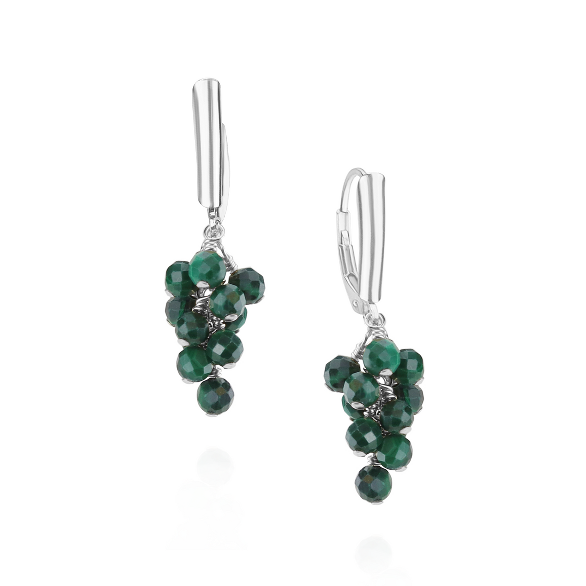 Grape Cluster Latch Back Earrings