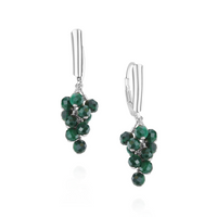 Grape Cluster Latch Back Earrings