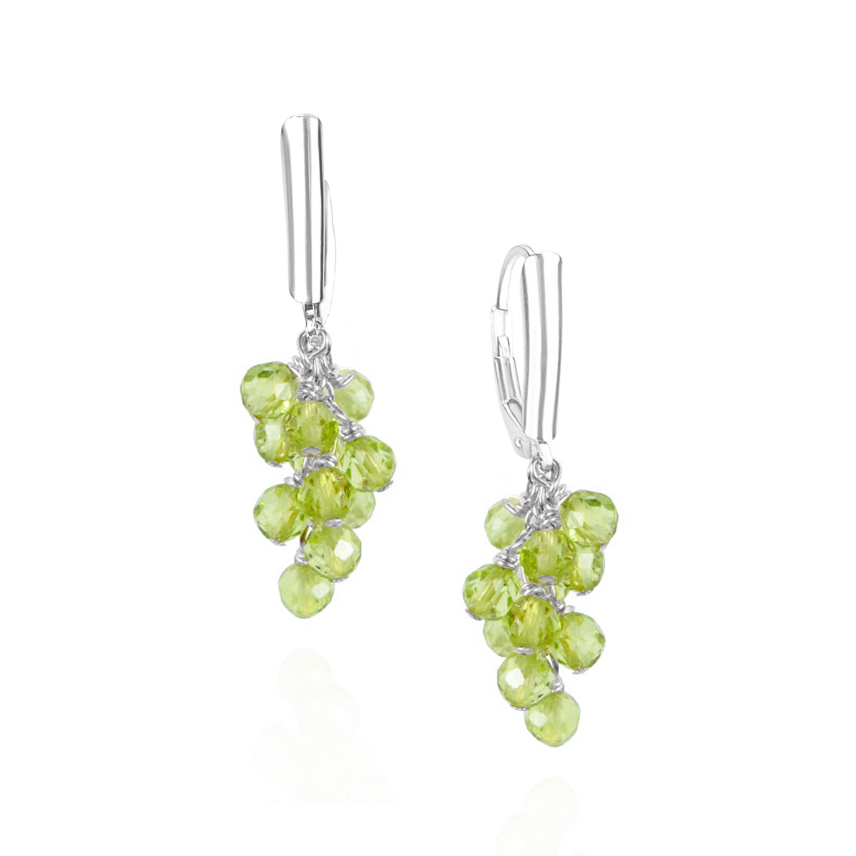 Grape Cluster Latch Back Earrings