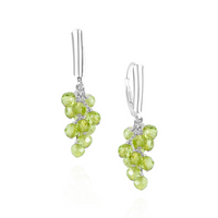 Grape Cluster Latch Back Earrings