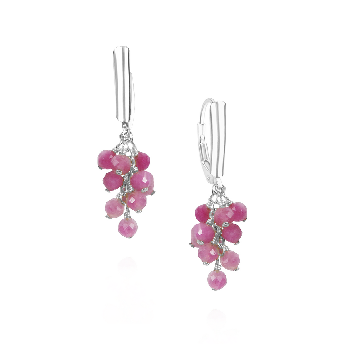Grape Cluster Latch Back Earrings