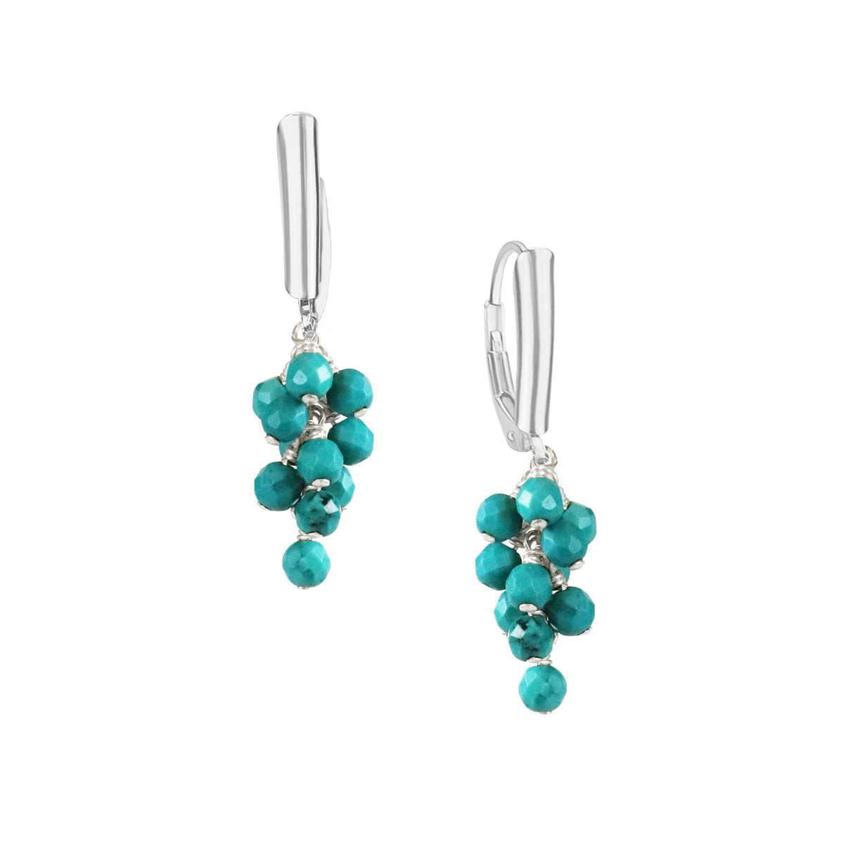 Grape Cluster Latch Back Earrings